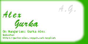 alex gurka business card